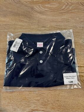Stitchy Fish Kids Navy Parker Polo Shirt - Short Sleeve NWT
